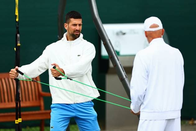 Tennis, Wimbledon, Day 2 - Training