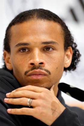 Germany s player Leroy Sane attends a press conference, PK, Pressekonferenz following a training session of the team held in Herzogenaurach, Germany, on 02 July 2024. Germany will face Spain in the Euro2024 quarter final match on the upcoming 05 July. Press conference of Sane !ACHTUNG: NUR REDAKTIONELLE NUTZUNG!  Copyright: xALBERTOxESTEVEZx GRAF657 20240702-55014037692_1