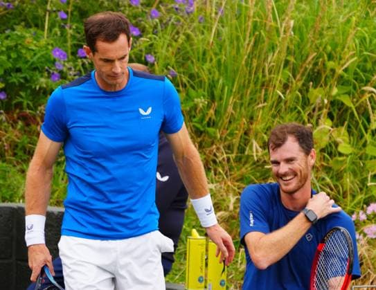 Jamie Murray and Andy Murray practising Wimbledon Tennis Championships, Day 2, The All England Lawn Tennis and Croquet Club, London, UK - 02 Jul 2024  Copyright: xJavierxGarcia Shutterstockx 14567681bd