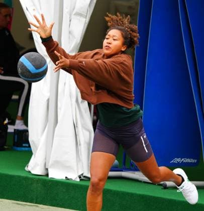 Naomi Osaka exercising Wimbledon Tennis Championships, Day 2, The All England Lawn Tennis and Croquet Club, London, UK - 02 Jul 2024  Copyright: xJavierxGarcia Shutterstockx 14567681bw