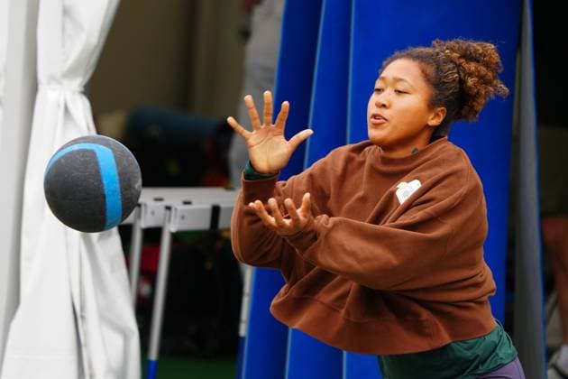 Naomi Osaka exercising Wimbledon Tennis Championships, Day 2, The All England Lawn Tennis and Croquet Club, London, UK - 02 Jul 2024  Copyright: xJavierxGarcia Shutterstockx 14567681bv