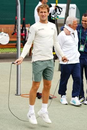 Casper Ruud exercising Wimbledon Tennis Championships, Day 2, The All England Lawn Tennis and Croquet Club, London, UK - 02 Jul 2024  Copyright: xJavierxGarcia Shutterstockx 14567681bz
