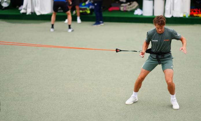 Casper Ruud exercising Wimbledon Tennis Championships, Day 2, The All England Lawn Tennis and Croquet Club, London, UK - 02 Jul 2024  Copyright: xJavierxGarcia Shutterstockx 14567681dj