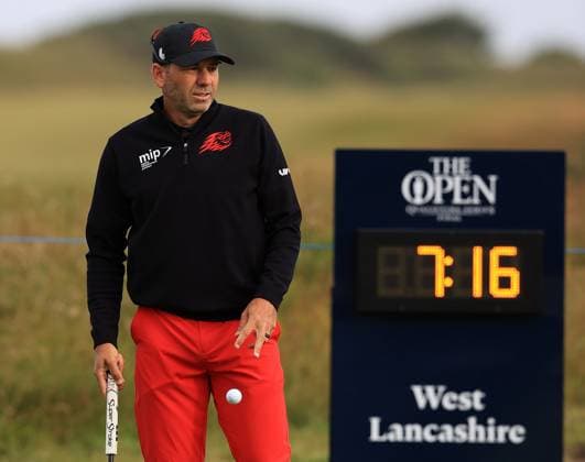 2nd July 2024; West Lancashire Golf Club, Blundellsands, Liverpool, England; Final Qualifying for The Open Golf Championship: Sergio Garcia (ESP) prepares for his first round  ActionPlus12662604 DavidxBlunsden