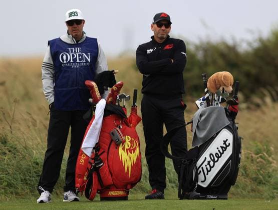2nd July 2024; West Lancashire Golf Club, Blundellsands, Liverpool, England; Final Qualifying for The Open Golf Championship: Sergio Garcia (ESP) prepares to play his tee shot on the 4th hole hole  ActionPlus12662618 DavidxBlunsden
