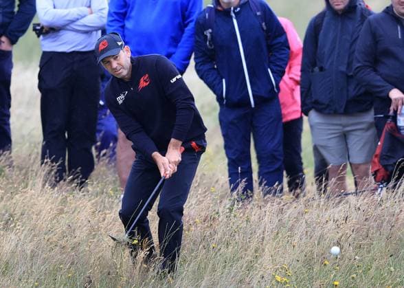 2nd July 2024; West Lancashire Golf Club, Blundellsands, Liverpool, England; Final Qualifying for The Open Golf Championship: Sergio Garcia (ESP) plays from from the rough on the par four 7th hole  ActionPlus12662628 DavidxBlunsden