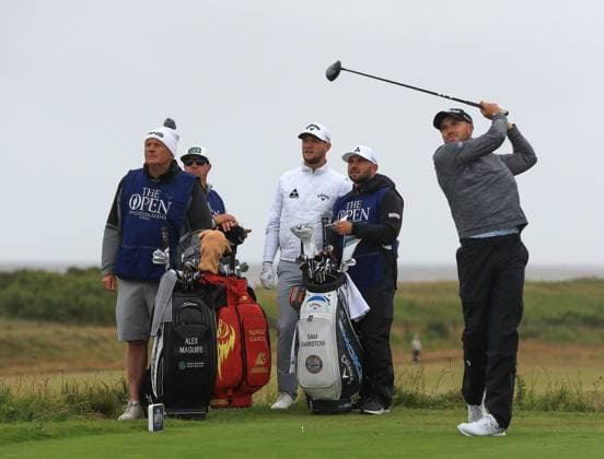 2nd July 2024; West Lancashire Golf Club, Blundellsands, Liverpool, England; Final Qualifying for The Open Golf Championship: Alex Maguire (IRE) plays from the tee at the 7th hole  ActionPlus12662643 DavidxBlunsden