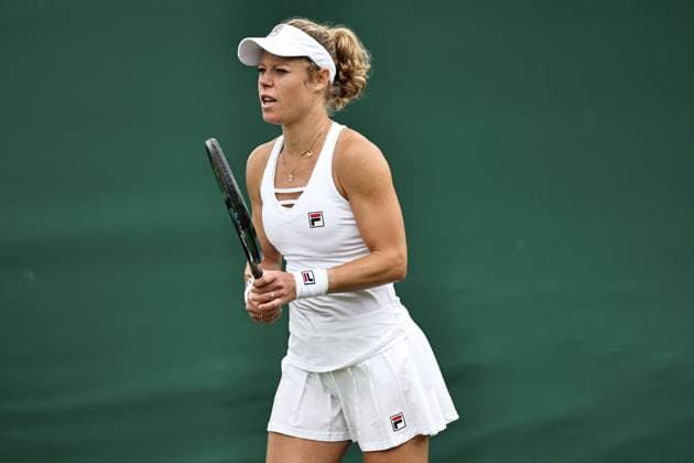 Laura Siegemund, GER, during first round of 2024 All England Lawn Tennis Championships at Wimbledon, womens singles, London, 02 07 2024