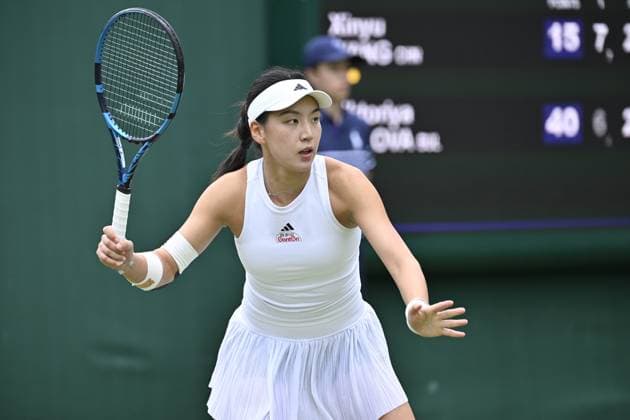 Tennis : Wimbledon 2024 - England - Wang Xinyu - China Tennis : Wimbledon 2024 - England - 02 07 2024 ChrysleneCaillaud Panoramic 