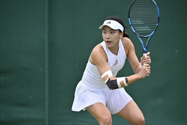 Tennis : Wimbledon 2024 - England - Wang Xinyu - China Tennis : Wimbledon 2024 - England - 02 07 2024 ChrysleneCaillaud Panoramic 