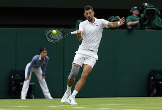 Novak Djokovic of Serbia in action Wimbledon Tennis Championships, Day 2, The All England Lawn Tennis and Croquet Club, London, UK - 02 Jul 2024  Copyright: xEllaxLing Shutterstockx 14567679u