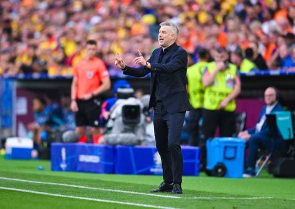 , UEFA EURO 2024 Round of 16, Romania vs the Netherlands, Munich Football Arena on July 02, 2024 in Munich, Germany Photo by Silas Schueller DeFodi Images , UEFA EURO 2024 Round of 16, Romania vs the Netherlands, Munich Football Arena on July 2, 2024 in Munich, Germany Photo by Silas Schueller DeFodi Images Defodi 738 738 ROUNED 20240702 141 Defodi-738