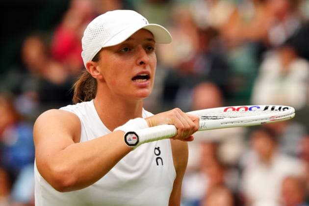 Iga Swiatek during her first round match Wimbledon Tennis Championships, Day 2, The All England Lawn Tennis and Croquet Club, London, UK - 02 Jul 2024  Copyright: xJavierxGarcia Shutterstockx 14567681gn