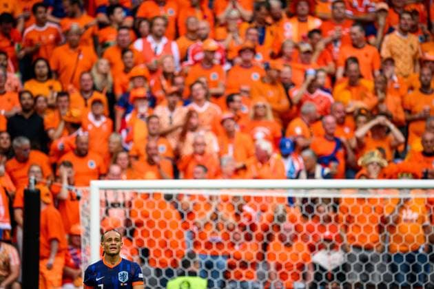 MUENCHEN, GERMANY - 2 JULY, 2024: The football match of EURO 2024 Romania vs. Netherlands at Alianz Arena  Copyright: xVITALIIxKLIUIEVx