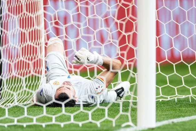 UEFA EURO 2024 Romania Netherlands 02 07 2024 Florin Nita Romania, 1 is in goal after the shuss UEFA EURO 2024 Romania Netherlands Munich Football Arena, Munich 02 07 2024 Copyright: xBEAUTIFULxSPORTS Buriakovx