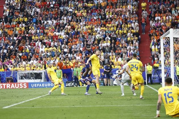 MUNCHEN, 02-07-2024, Stadium Allianz Arena, European Football Championship Euro2024, Round of 16 match no.40 between Romania and Netherlands. Romania - Netherlands (Euro2024)  x25661949x Copyright: