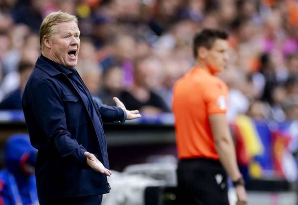 MUNICH - Holland coach Ronald Koeman during the UEFA EURO, EM, Europameisterschaft,Fussball 2024 round of 16 match between Romania and the Netherlands at the Munich Football Arena on July 2, 2024 in Munich, Germany. ANP KOEN VAN WEEL UEFA EURO 2024 2024 xVIxANPxSportx xxANPxIVx 502627589 originalFilename: 502627589.jpg