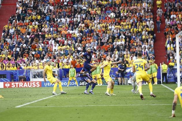 MUNCHEN, 02-07-2024, Stadium Allianz Arena, European Football Championship Euro2024, Round of 16 match no.40 between Romania and Netherlands. Romania - Netherlands (Euro2024)  x25661964x Copyright: