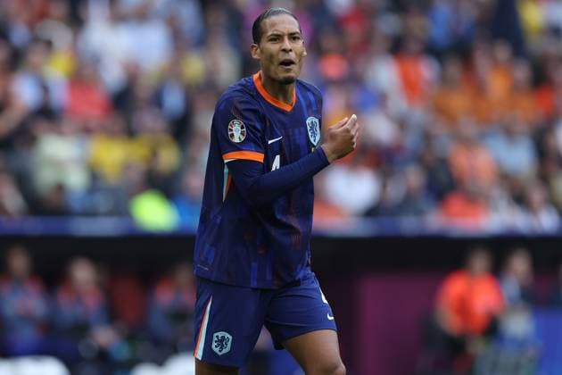 Soccer UEFA EURO 2024 Round of 16 Romania Netherlands on 02 07 2024 at the Munich Football Arena in Munich Virgil van Dijk Netherlands xMSx