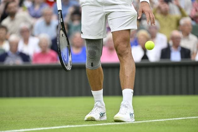 Tennis : Wimbledon 2024 - England - Novak Djokovic - Serbie Tennis : Wimbledon 2024 - England - 02 07 2024 ChrysleneCaillaud Panoramic 