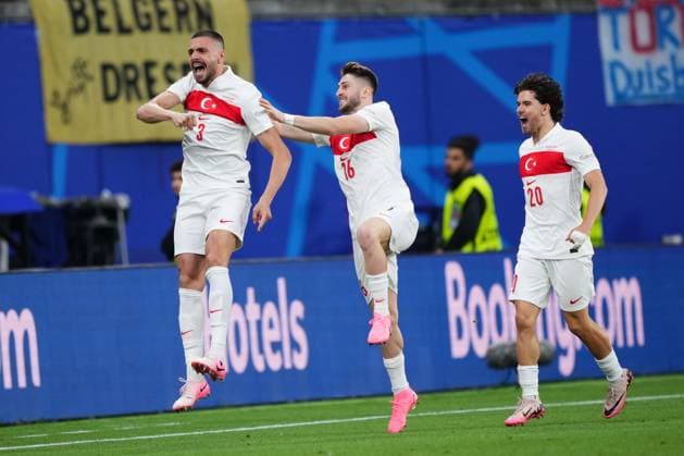 GER: Austria v Turkiye. UEFA EURO, EM, Europameisterschaft,Fussball 2024 Merih Demiral of Turkiye celebrates the 0-1 during the UEFA Euro 2024 match between Austria and Turkiye, Round of 16, played at Red Bull Arena Stadium on July 2, 2024 in Leipzig, Germany. kpng Copyright: xBaguxBlancox xPRESSINPHOTOx PS_240702_AUS_TUR_008