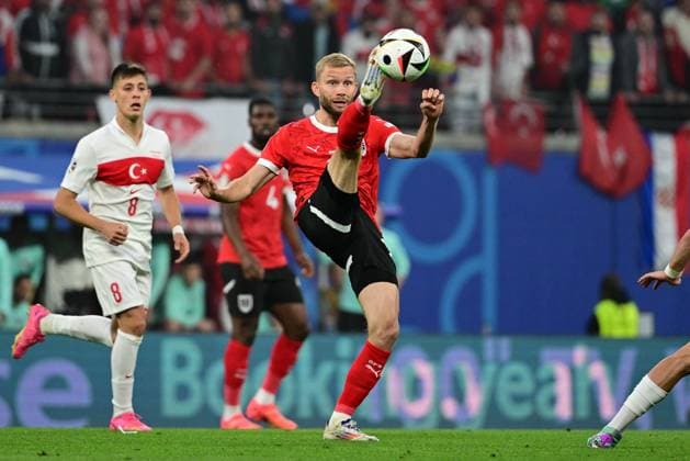 Konrad Laimer 20 Austria , Austria vs Turkey, Football, UEFA Euro 2024, Round of 16, 02 07 2024 Leipzig Saxony Germany Copyright: xkolbert-press MarcxNiemeyerx