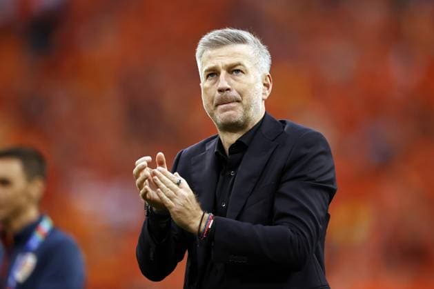 MUNICH - Romania coach Edward Iordanescu disappointment after the UEFA EURO, EM, Europameisterschaft,Fussball 2024 round of 16 match between Romania and the Netherlands at the Munich Football Arena on July 2, 2024 in Munich, Germany. ANP MAURICE VAN STEEN UEFA EURO 2024 2024 xVIxANPxSportx xxANPxIVx 502631294 originalFilename: 502631294.jpg