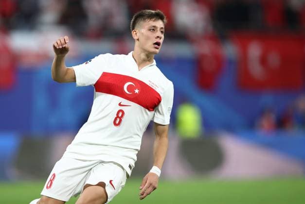 02 07 2024, xtgx, European Football Championship 2024 1 8 Final, Austria Turkey emspor, v l Arda Güler Gueler Turkey Turkey UEFA REGULATIONS PROHIBIT ANY USE OF PHOTOGRAPHS as IMAGE SEQUENCES and or QUASI VIDEO Leipzig