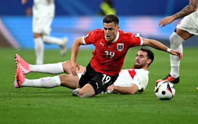 Football Euro 2024 Round of 16 02 07 2024 Austria Turkey Christoph Baumgartner Austria