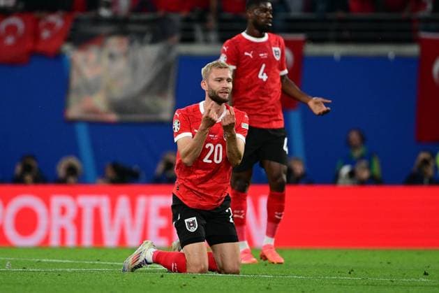 Konrad Laimer 20 Austria , Austria vs Turkey, Football, UEFA Euro 2024, Round of 16, 02 07 2024 Leipzig Saxony Germany Copyright: xkolbert-press MarcxNiemeyerx