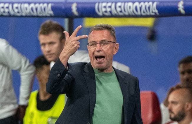 Football, Men, Season 2023 24, UEFA Euro EM 2024, Round of 16 in Leipzig, Austria Turkey, Coach Ralf Rangnick Austria , 02 07 2024, Copyright: xMatthiasxKochx