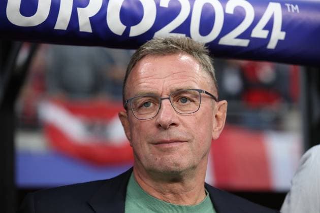 02 07 2024, xtgx, European Football Championship 2024 1 8 Final, Austria Turkey emspor, v l Coach Ralf Rangnick Austria UEFA REGULATIONS PROHIBIT ANY USE OF PHOTOGRAPHS as IMAGE SEQUENCES and or QUASI VIDEO Leipzig