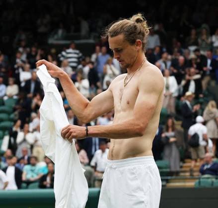 TENNIS - Wimbledon 2024 LONDON,ENGLAND,02.JUL.24 - TENNIS - ATP, Tennis Herren World Tour, Wimbledon, Grand Slam. Image shows Alexander Zverev (GER).  GEPAxpictures xAlanxGrieves