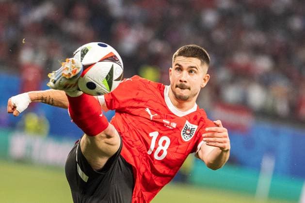 SOCCER - UEFA EURO, EM, Europameisterschaft,Fussball 2024 LEIPZIG,GERMANY,02.JUL.24 - SOCCER -UEFA EURO 2024, round of 16, Austria vs Turkey. Image shows Romano Schmid (AUT).  GEPAxpictures xJohannesxFriedl