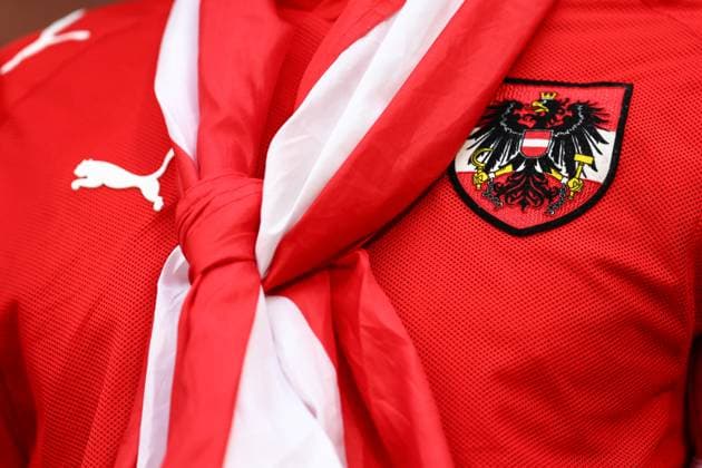 Österreich - Türkei 2. Juli 2024, Leipzig UEFA EURO Achtelfinale Österreich - Türkei Ein Österreich-Fan Foto Charlotte Wilson Abseits Leipzig Deutschland  Copyright: xCharlottexWilsonx xOffsidexOffside