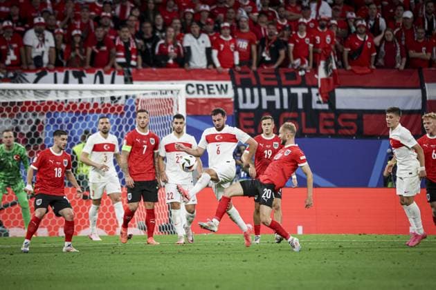 Orkun Kökçü 6 FOOTBALL : Turquie vs Autriche- Euro 2024 round of 16 - Red Bull Arena in Leipzig - 02-07-2024 ElyxandroCegarra Panoramic 
