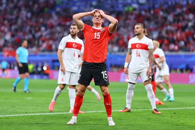 2024.07.02 Lipsk Pilka nozna Reprezentacja Mistrzostwa Europy EURO 2024 Niemcy Austria - Turcja N z Philipp Lienhart Foto Pawel Andrachiewicz PressFocus 2024.07.02 Lipsk Football European Championships 2024 EURO 2024 Germany Austria - Turkiye Philipp Lienhart Credit: Pawel Andrachiewicz PressFocus NEWSPIX.PL --- Newspix.pl  20240702_xPF_PA055