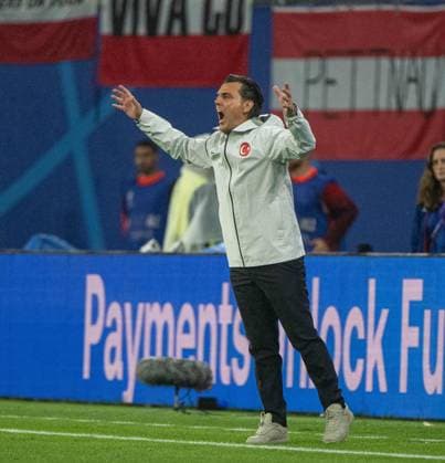 Football, Men, Season 2023 24, UEFA Euro EM 2024, Round of 16 in Leipzig, Austria Turkey, Coach Vincenzo Montella Turkey , 02 07 2024, Copyright: xMatthiasxKochx