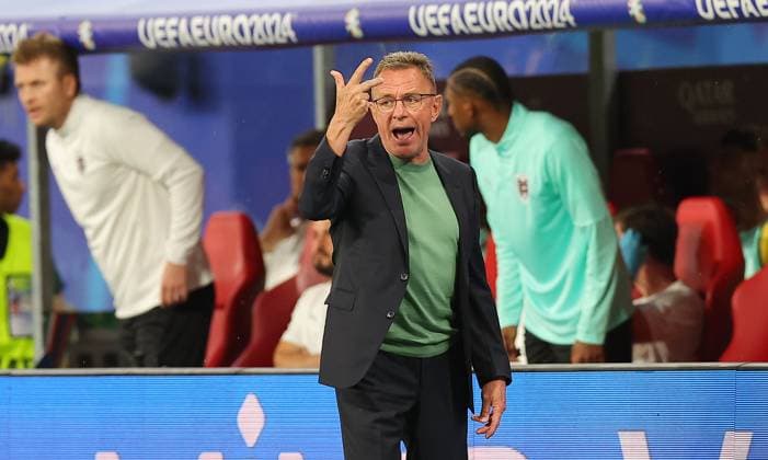 Austria Turkey UEFA EURO 2024 Leipzig, 02 07 2024, Leipzig Stadium, UEFA EURO 2024 Germany , Round of 16, Austria AUT vs Turkey TUR , In the picture coach Ralf Rangnick Austria , Picture Point