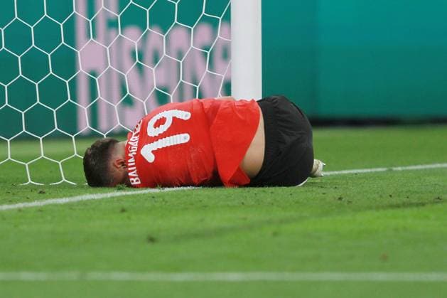 Leipzig, Saxony, Germany, 02 07 2024 Red Bull Arena European Football Championship 2024, round of 16, Austria Turkey Christoph Baumgartner 19, Austria is down Copyright: xdtsxNachrichtenagenturx dts_42943