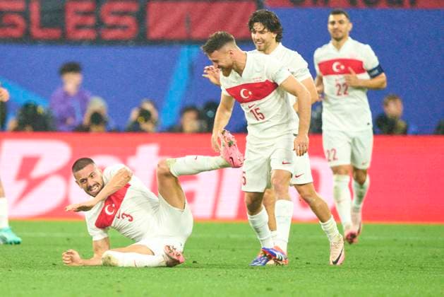 Merih Demiral, Türkiye 22 scores, shoots goal , Tor, Treffer, Torschuss, 0-2 in the best of 16 match AUSTRIA - TÜRKIJE of the UEFA European Championships 2024 on Jul 02, 2024 in Leipzig, Germany.