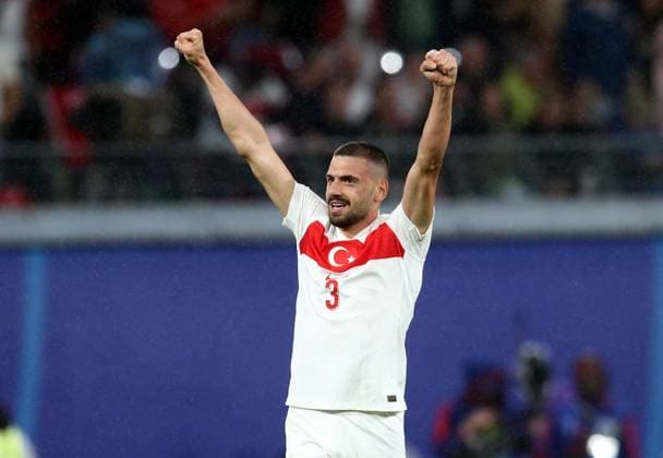 02 07 2024, xtgx, Football EM 2024 1 8 Final, Austria Turkey emspor, v l Merih Demiral Turkey Turkey celebrate the goal, Der Torjubel zum 2 0 UEFA REGULATIONS PROHIBIT ANY USE OF PHOTOGRAPHS as IMAGE SEQUENCES and or QUASI VIDEO Leipzig