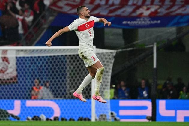 Goal celebration of Merih Demiral 3 Turkey to 0 2, Austria vs Turkey, Football, UEFA Euro 2024, Round of 16, 02 07 2024 Leipzig Saxony Germany Copyright: xkolbert-press MarcxNiemeyerx