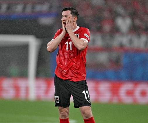 02 07 2024, Football UEFA EURO 2024, Round of 16, Austria Turkey, at the RB Arena Leipzig, Michael Gregoritsch Austria is disappointed