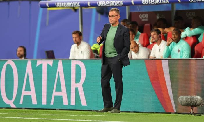 Austria Turkey UEFA EURO 2024 Leipzig, 02 07 2024, Leipzig Stadium, UEFA EURO 2024 Germany , Round of 16, Austria AUT vs Turkey TUR , In the picture coach Ralf Rangnick Austria , Picture Point