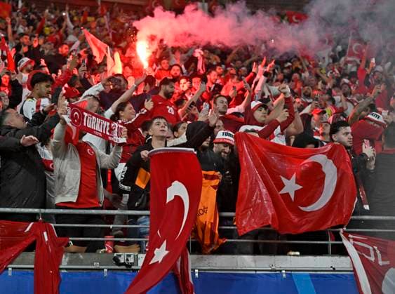 02 07 2024, Football UEFA EURO 2024, Round of 16, Austria Turkey, at the RB Arena Leipzig, The Turks celebrate their victory