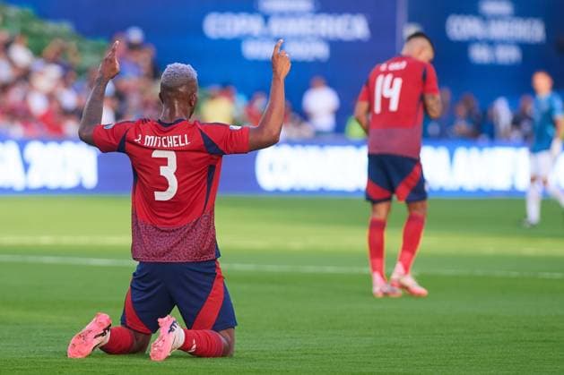 RECORD DATE NOT STATED Copa America USA 2024 Costa Rica vs Paraguay Jeyland Mitchell of Costa Rica during the game between Costa Rica and Paraguay as part of the CONMEBOL Copa America USA 2024 group D, at Q2 Stadium, on July 02, 2024 in Austin, Texas, United States. AUSTIN TEXAS UNITED STATES  Copyright: xJONATHANxDUENASx 20240702200619_CA_GD_2024_CRC_PAR_MITCHELL27