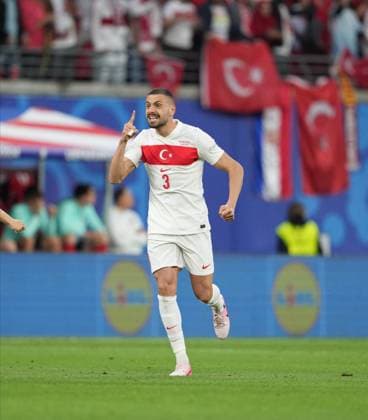 Euro 2024 - Turkey Beat Austria Turkiye s player Merih Demiral celebrates his goal during UEFA EURO, EM, Europameisterschaft,Fussball 2024 football match between Turkiye and Austria at Red Bull Arena in Leipzig, Germany, on July 2, 2024. Photo by Mehmet Sirin Toplaoglu Depo Photos ABACAPRESS.COM Leipzig Germany  Copyright: xDepoxPhotos ABACAx