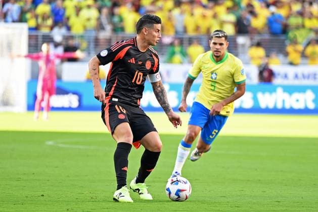 2nd July 2024: Levi s Stadium, Santa Clara, California,: Copa America Football 3rd round, Brazil versus Colombia: James Rodr& xed;guez of Colombia  ActionPlus12663035 RodrigoxCaillaud