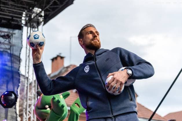 July 2, 2024, Ljubljana, Slovenia: Jan Oblak on stage at the reception of the Slovenian football team. Ljubljana Slovenia - ZUMAs197 0705303706st Copyright: xAndrejxTarfilax